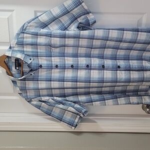 Alaskan Hardgear Standard Fit Men's Size 2XL Tall Plaid Shirt By Duluth Trading